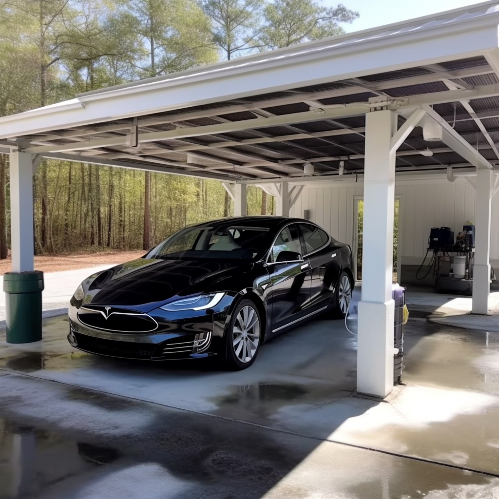 Installation et entretien d'un carport solaire